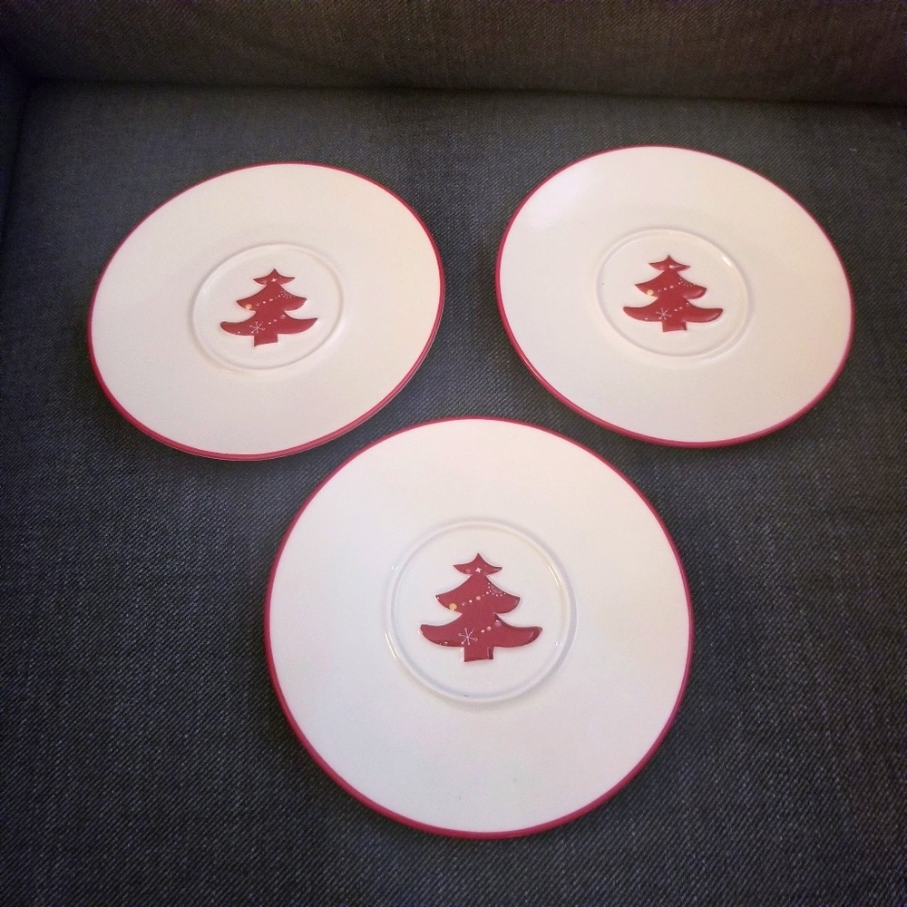 Starbucks 2006 Christmas Saucers